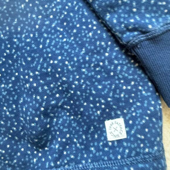 Women's NWT Fat Face Blue Speckled Half-Zip Hoodie, Size 12 - Picture 6 of 9